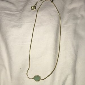 Turquoise/green and gold Kendra Scott necklace